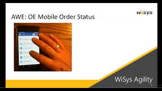 Agility Web Explorer OE Mobile Order Status in Macola screenshot 4