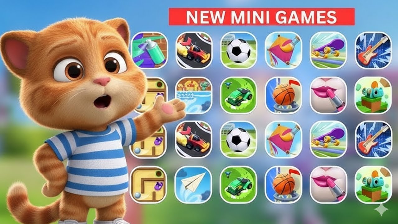NEW MINI GAMES UPDATE in My Talking Tom Friends 2 🎮 | Full Gameplay & Fun Challenges