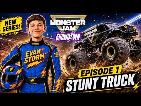 Evan Plays Monster Jam Showdown for the First Time! | Stunt Truck Episode 1 thumbnail