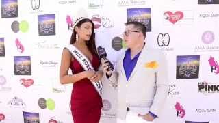 Miss West Coast Carly Diamond Stone interviewed on the red carpet