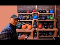 Tom Corrigan and a part of his unique collection of kettlebells | Seattle, WA, USA | October 2021