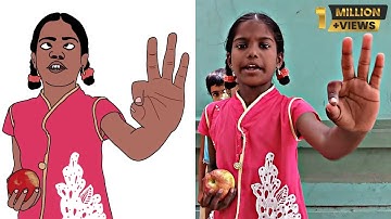 Apple Apple Red Red Apple | Funny Drawing Meme | 1st CLASS-(Unit5)FRUITS rhyme | Bikki Sreenivasulu