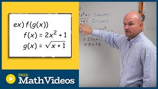 Composing a quadratic function into a square root function