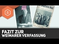 Fazit zur Weimarer Verfassung - Die Weimarer Republik ● Gehe auf SIMPLECLUB.DE/GO