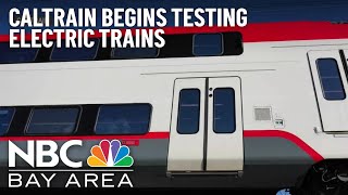 Watch: Caltrain Conducting Tests on New Electric Train Fleet