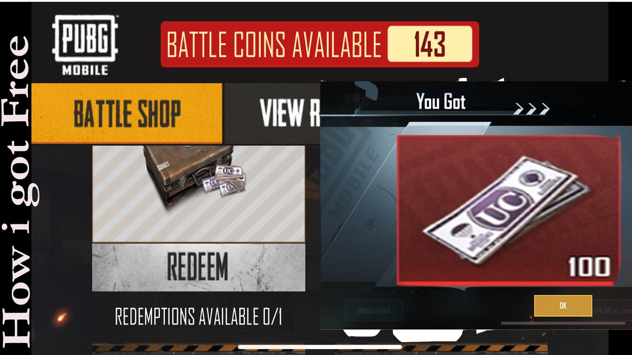 How to Redeem Free 100 UC with Battle Coins | PUBG Mobile | Game play on iPhone 11 | Tips n Tricks