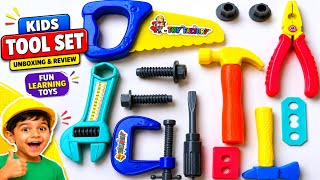 🧑🦱 Kids Tool Set Unboxing & Review 🔨😍 | Toy Tools for Kids Fun | Best Kids Tools Set Review