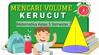 Cara mencari volume kerucut ...