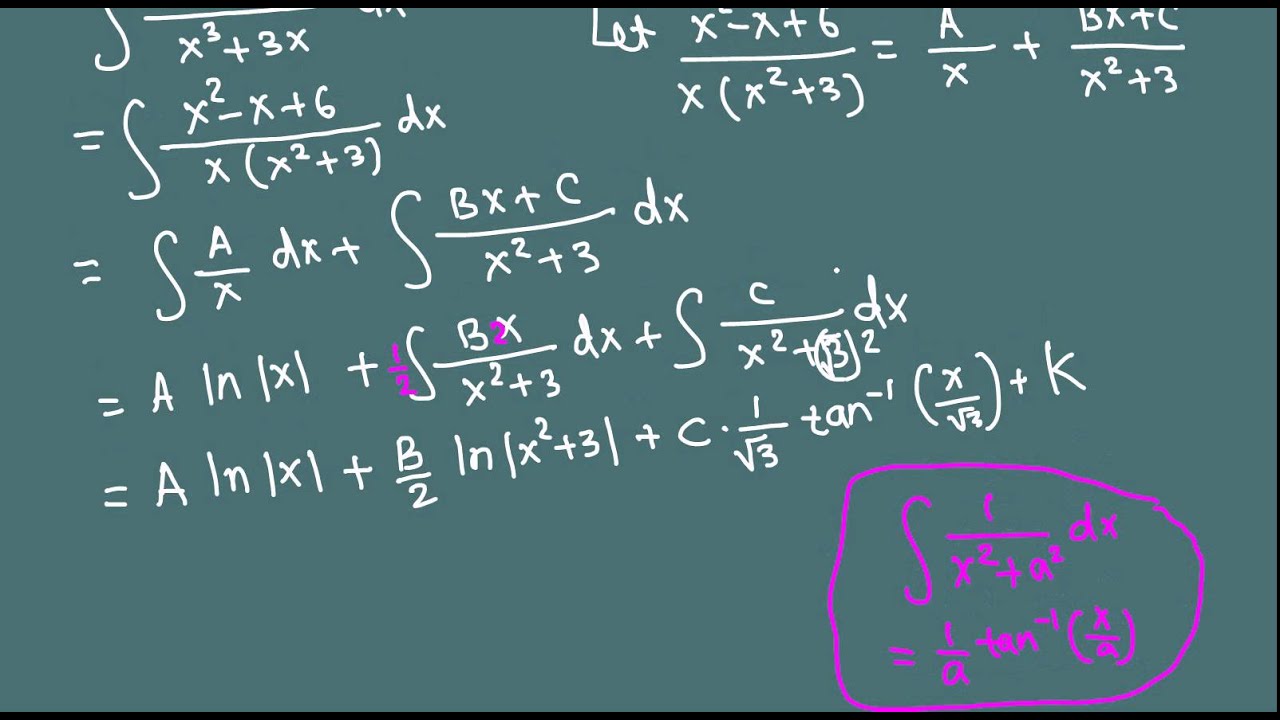 Integration Of X 2 x 6 Over X 3 3x Using Partial Fraction Decompostion definite-integral-x-3-3x-2-3x-1-mit-integration-bee-qualifying