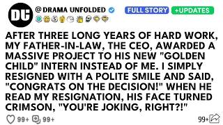 Ceo Gave My Project To His Golden Child – My Resignation Crushed His Empire