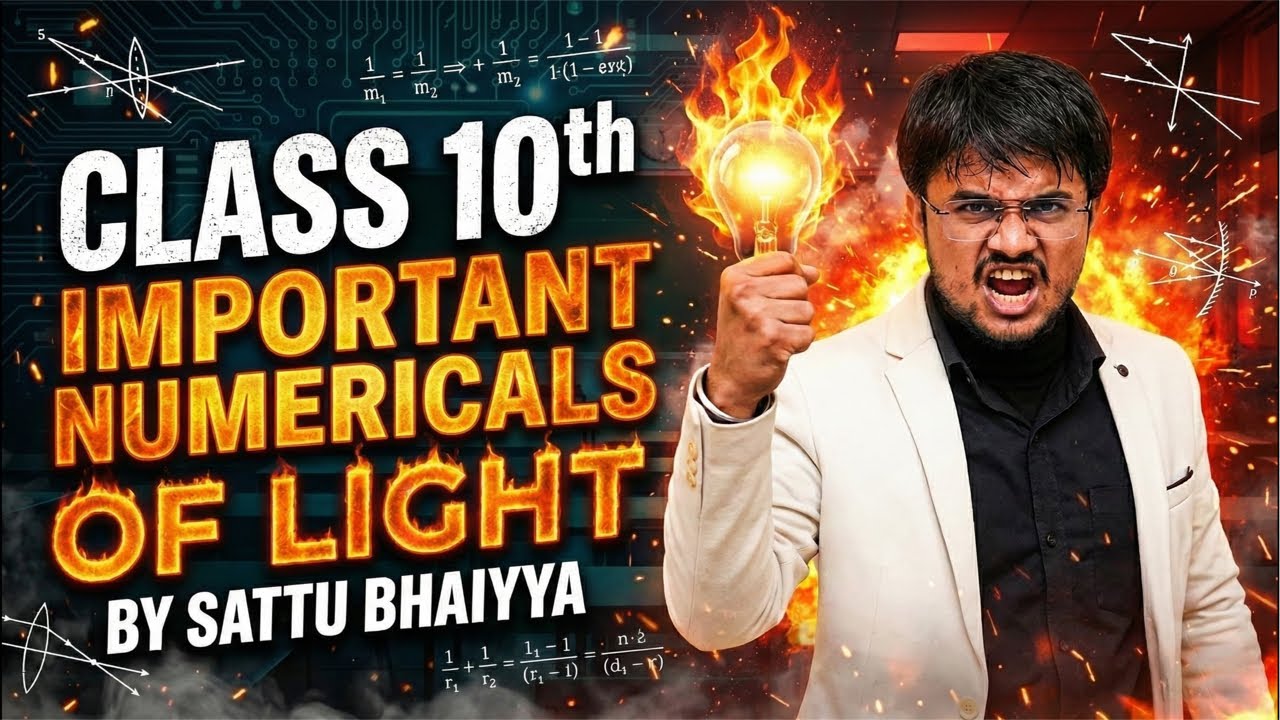 CLASS 10th II IMPORTANT NUMERICALS II LIGHT II SCIENCE BY SATTU BHAIYYA II