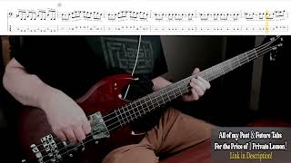 Thin Lizzy-Old Moon Madness-Bass Cover with Tabs in Video