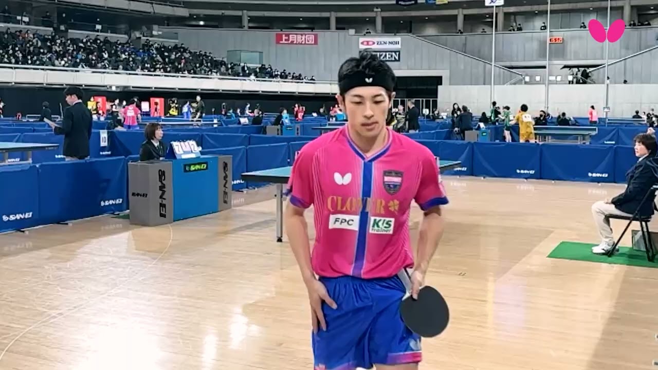 2026年全日本卓球｜男子シングルス3回戦　坪井勇磨 対 𠮷田雅己