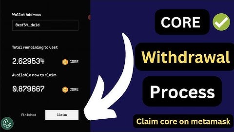 How To Claim 0.97 CORE on Metamask Wallet | CORE Mining Withdrawal in 2 Minutes|Payment Proof