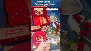 Customized Nikkah Combo 2026 💛 | Luxury Wedding Favors Pakistan | @TrendzWithRameen #fyp #foryou