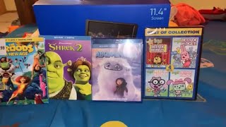 Blu-Ray player Shrek 2 Abominable The Croods A New Age & Wow Wow Wubbzg Blu-ray DVD Unboxing