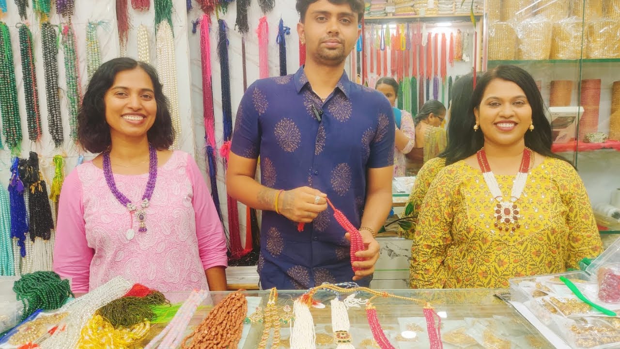 Jewellery Making Raw Materials Raja Market I Semi Precious Beads Glass