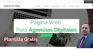 Como hacer una Página web  para agencia de marketing digital | Plantilla Gratis
