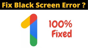 Fix Google One App Black Screen Error Problem Solved in Android - Google One App screen issue solved