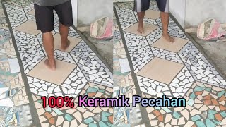 Ide Pasang Keramik Pecahan  || फ्रैक्शनल सिरेमिक स्थापित करें  || Ideas para instalar cerámica rota