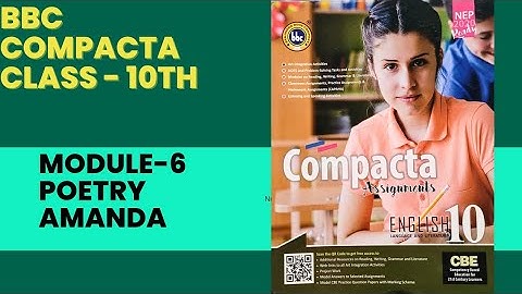 BBC Class10 Module-6|Amanda! Solved and Explained