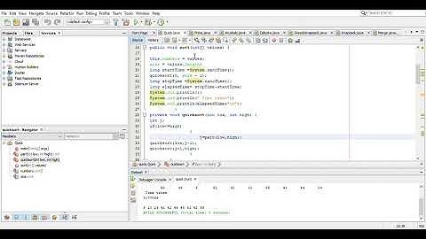 PROGRAM 4 QUICK SORT NetBeans