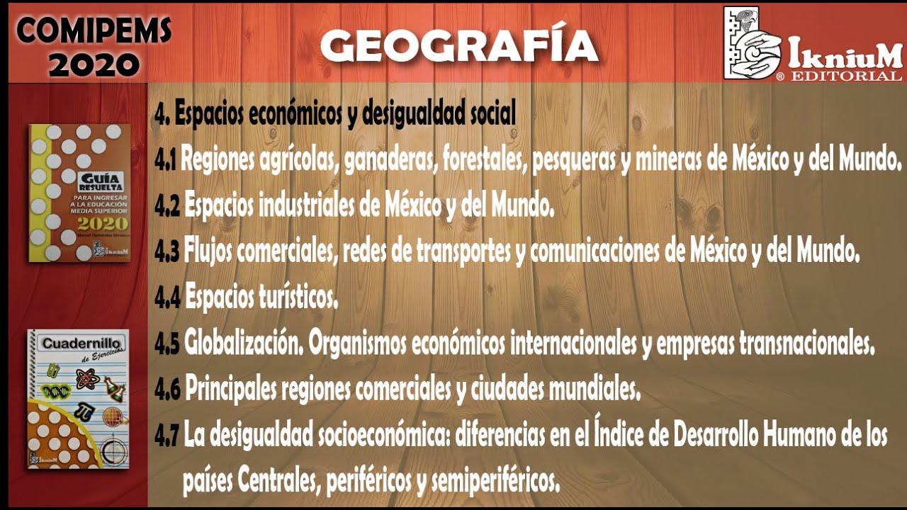 Regiones agrícolas, espacios industriales, flujos comerciales, espacios industriales y globalización