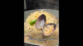 This Clam Kalguksu Heals Everything 🤤🍜(clam Korean noodle) #noodleasmr #easyrecipe