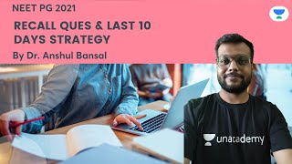 Recall Ques & LastT 10 Days Strategy | 2021 | Orthopaedics | Let's Crack NEET PG | Dr.Anshul Bansal screenshot 4