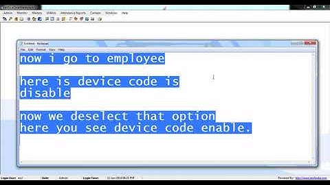 how to use essl etimetracklite master settings