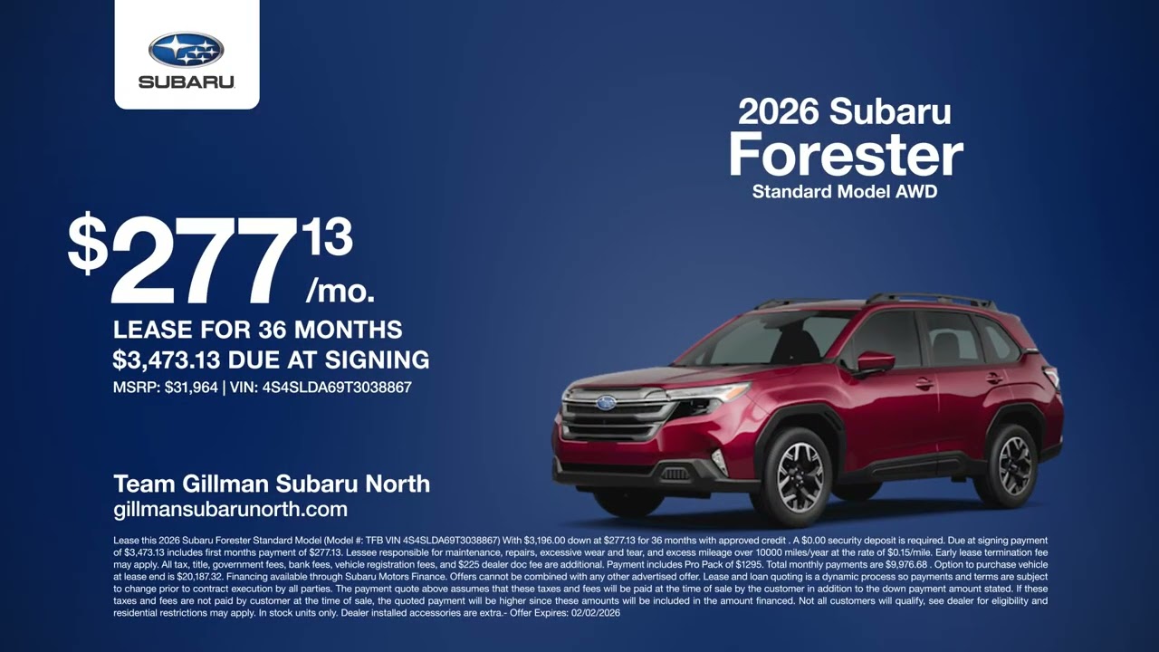 Subaru 01/20/2026 6788407