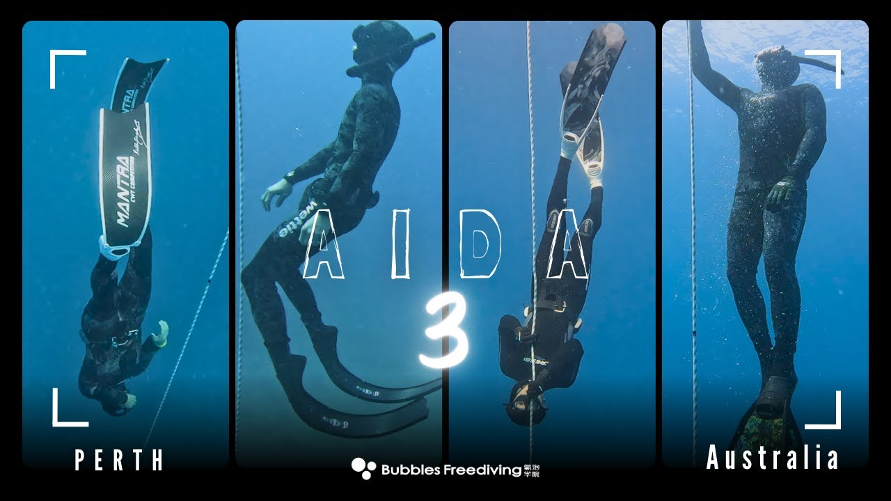 自由潛水 AIDA 3【澳洲-伯斯】VIP課程 全紀錄 開放水域 (下集) ｜AIDA 3 VIP Course  -Open water Training  (Part 2)