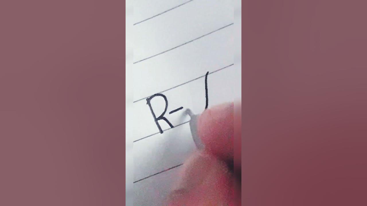 How To Write R - YouTube