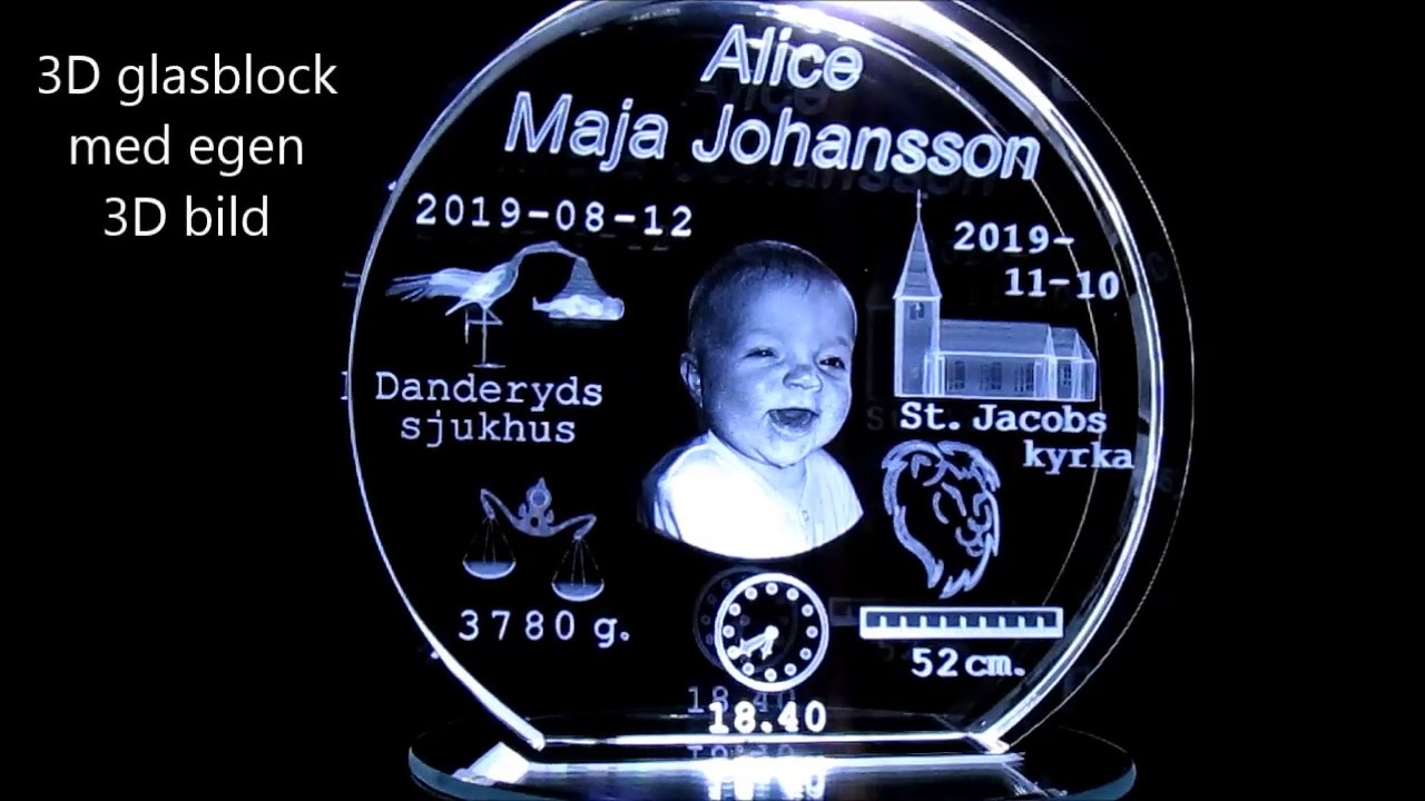 3D kristall med egen bild