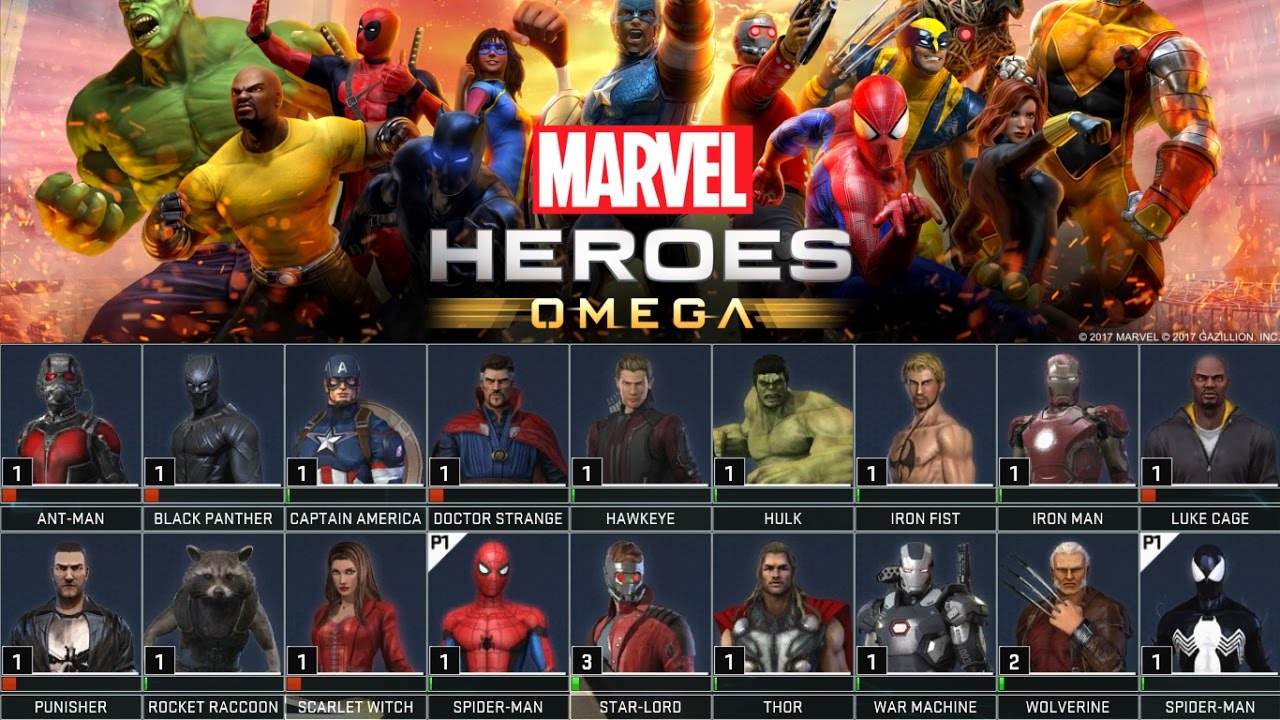 List Of All Marvel Heroes 97
