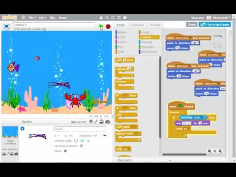 Scratch - Fish tank -  selection using if