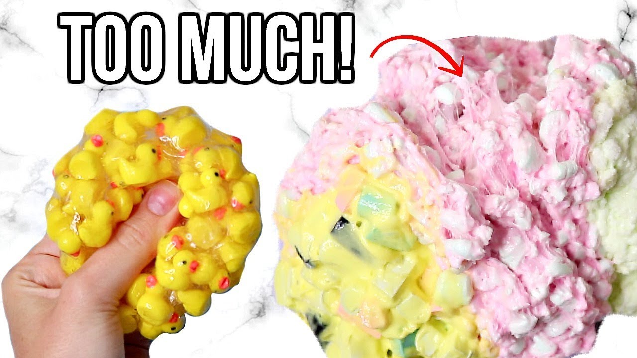 ADDING TOO MANY INGREDIENTS INTO SLIME! Adding Too Much of Everything ...