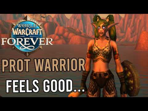 Protection Warrior Feels AMAZING To Level Now In Classic Forever | World of Warcraft Forever