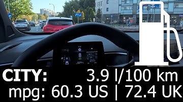 MG3 Hybrid+: CITY fuel consumption economy real test mpg traffic jam urban 2025 HEV