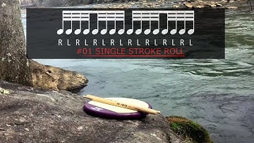 #01 of 40 "SINGLE STROKE ROLL" - 40 Essential Drum Rudiments