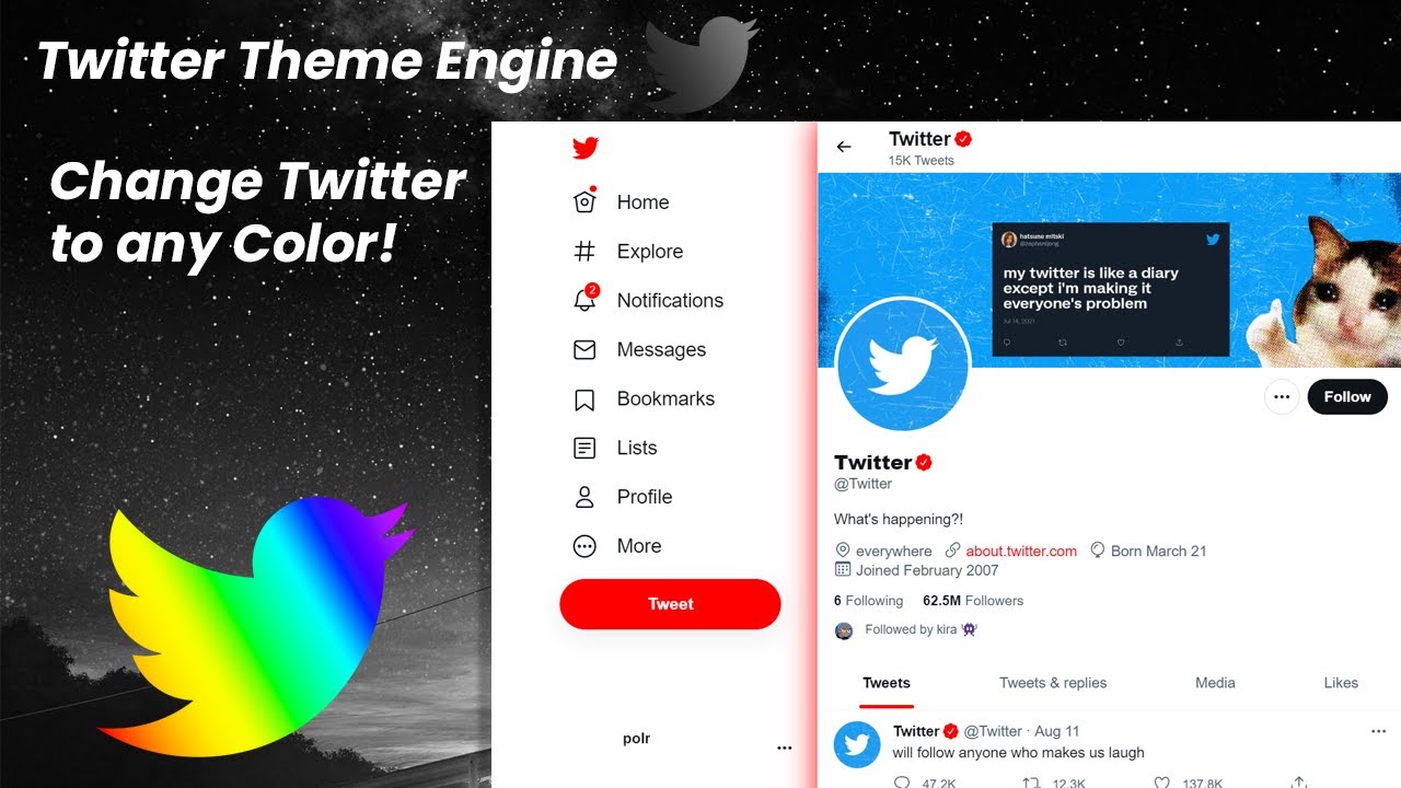 HOW TO CHANGE COLOR THEME OF TWITTER! (Twitter Theme Engine) 2022