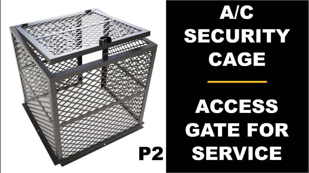 P2 Slammer AC Security Cage – Access Gate for Easy HVAC Service | Property Armor