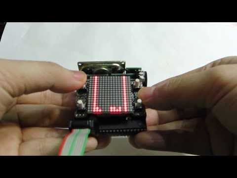 AVR 16 x 16 LED Matrix Timer,Game,Clock