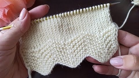 Оформляем красивый край у вязаного изделия! Край зиг-заг.