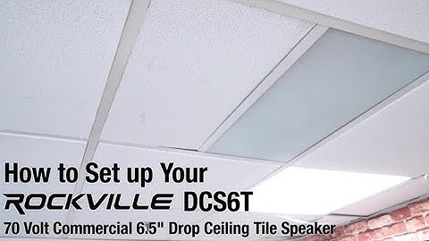 How To Set Up Your Rockville DCS6T 70V Commercial 6.5" 2