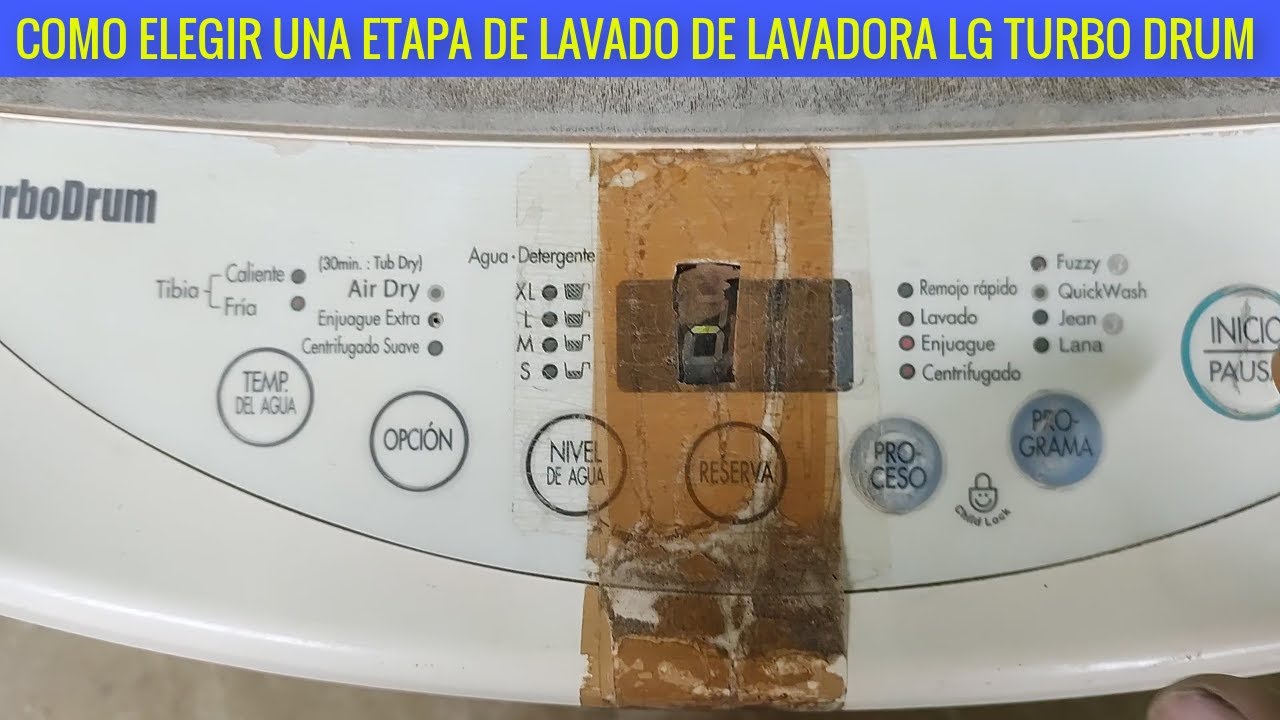 Lavadora LG turbo drum 12 kilos como elegir un programa de lavado aquí te decimos como