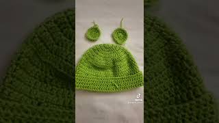 Crochet Frog beanie #crochetbeanie #crochetcommunity #crocheting