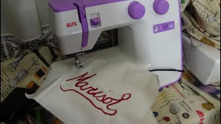 : Borda en una m'aquina de coser casera