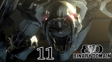 Binary Domain Прохождение на русском #11 Песик и антенна