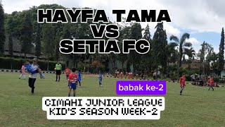 Hayfa Tama 1 Vs 2 Setia Fc Minggu Ke2  Cimahi Junior League
